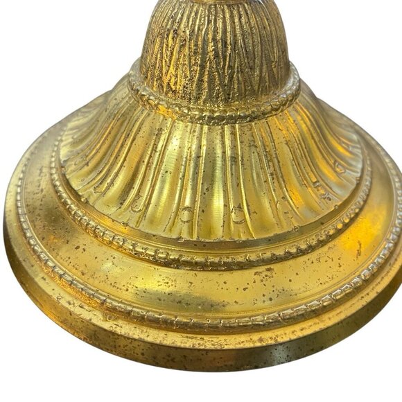 Brass Decorative Candlestick Holder 9 Inch India - Picture 8 of 8